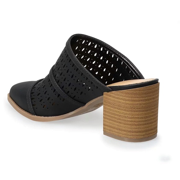 Lauren Conrad| Gray Poderosa women’s high heels mules NWT Size 6 - Picture 3 of 6